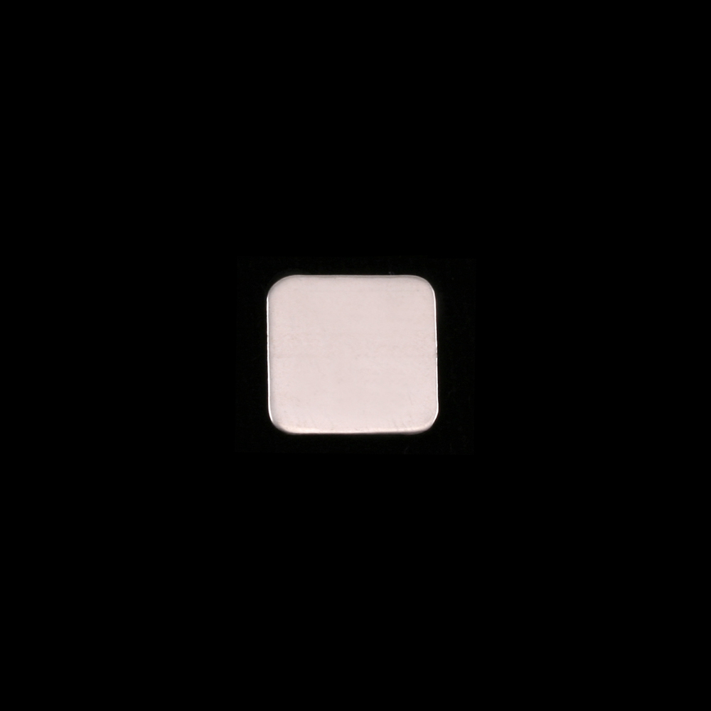 Metal Stamping Blanks Sterling Silver Rounded Square, 8.5mm (.33"), 24g